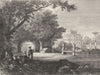 ROME. Villa Pamphili-Doria 1872 old antique vintage print picture