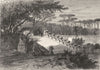 ROME. Gardens of the Pamphili Villa 1872 old antique vintage print picture