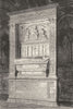 ROME. Tomb of Cardinal Ferrici, Minerva 1872 old antique vintage print picture
