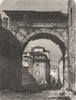 ROME. Arch of Gallienus 1872 old antique vintage print picture