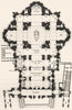 ROME. Plan of Basilica St Peter 1872 old antique vintage print picture