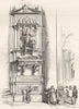 ROME. Tomb of Innocent VIII 1872 old antique vintage print picture