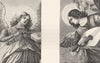ROME. Angels of Cupola, after Melozzo Da Forli 1872 old antique print picture