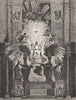 ROME. Tribuna and Chair of St Peter 1872 old antique vintage print picture