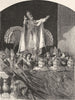 ROME. Benediction from the Loggia 1872 old antique vintage print picture