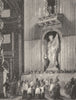 ROME. Display of the Grand Relics 1872 old antique vintage print picture
