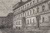 ROME. Riario Palace(Cancelleria) 1872 old antique vintage print picture