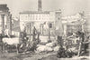 TOWNS. The Roman Forum 1872 old antique vintage print picture
