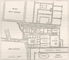 ROME. Plan of Livia's House 1872 old antique vintage print picture