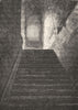ROME. Stairs, Palace of Caligula 1872 old antique vintage print picture