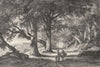 ROME. Rd to Castel-Gandolfo. La Galleria 1872 old antique print picture
