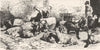 ITALY. At Rocca di Papa 1872 old antique vintage print picture
