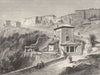 ITALY. The Salita of Marino 1872 old antique vintage print picture