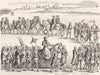 ROME. Parade to Lateran 1872 old antique vintage print picture