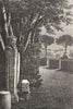 ROME. Viale Coperto, Villa Medici 1872 old antique vintage print picture