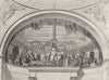 ROME. Mosaic of Santa Pudenziana 1872 old antique vintage print picture