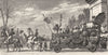 ROME. Car of Academy France, Pincian 1872 old antique vintage print picture