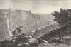 ROME. The Cascatelle of Tivoli 1872 old antique vintage print picture