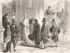 VATICAN. Cardinal  1872 old antique vintage print picture