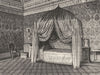 VATICAN. Bed-chamber of Pope Pius IX 1872 old antique vintage print picture