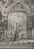 VATICAN. Gt Gallery of Library 1872 old antique vintage print picture