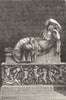 VATICAN. Ariadne(Pio-Clementine Gallery) 1872 old antique print picture