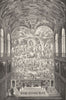 VATICAN. Altar of Sistine chapel 1872 old antique vintage print picture