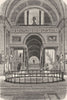 VATICAN. Hall of the Greek Cross 1872 old antique vintage print picture