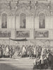 VATICAN. Sistine. Pope bearing Holy Sacrament 1872 old antique print picture