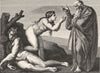 VATICAN. Creation of Eve(from roof Sistine) 1872 old antique print picture