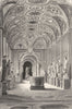 VATICAN. Museo Pio-Clementino 1872 old antique vintage print picture