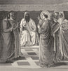 VATICAN. St Stephen, Council(San Lorenzo chapel) 1872 old antique print