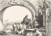 SWITZERLAND. Scene at Geneva-Landseer c1880 old antique vintage print picture