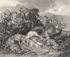 MILITARIA. Chevy Chase-Landseer c1880 old antique vintage print picture