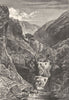 LANDSCAPES. A Waterfall-Landseer c1880 old antique vintage print picture