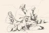 LANDSCAPES. Reapers Resting. Glen Fishie-Landseer c1880 old antique print