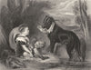 CHILDREN. The Friends-Landseer c1880 old antique vintage print picture