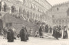 VENICE. Doge, Giants stairs-Ducal Palace 1880 old antique print picture