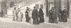 VENICE. Tribunal of council 10 going to Session 1880 old antique print picture