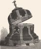 VENICE. Casket made to contain Corno 16th century 1880 old antique print