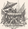 VENICE. The Attributes of the Doge 1880 old antique vintage print picture