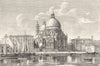 VENICE. Sta Maria Della Salute-Longhena 1880 old antique vintage print picture