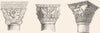 VENICE. Capitals-Atrium, St Mark's 1880 old antique vintage print picture