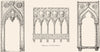 VENICE. Window of Casa Doro; Balcony-Cavalli Palace 1880 old antique print