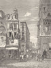 VENICE. Rialto approach, from Campo San Bartolomeo 1880 old antique print