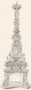 VENICE. Candelabra in bronze-Sta Maria Maggiore 1880 old antique print picture