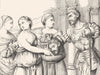 VENICE. Daughter of Herodias-Giorgione 1880 old antique vintage print picture