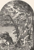 RELIGIOUS. Martyrdom of St Peter-Titian 1880 old antique vintage print picture