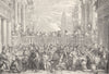 VENICE. Wedding of Cana-Veronese 1880 old antique vintage print picture