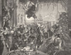 VENICE. Miracle of St Mark-Tintoretto 1880 old antique vintage print picture